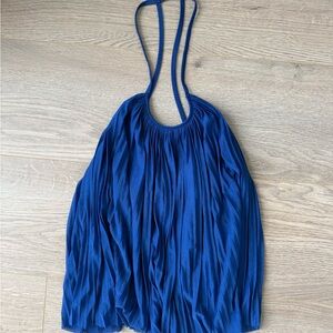 Urban Outfitters Kimchi Blue Pleated Blue Tank